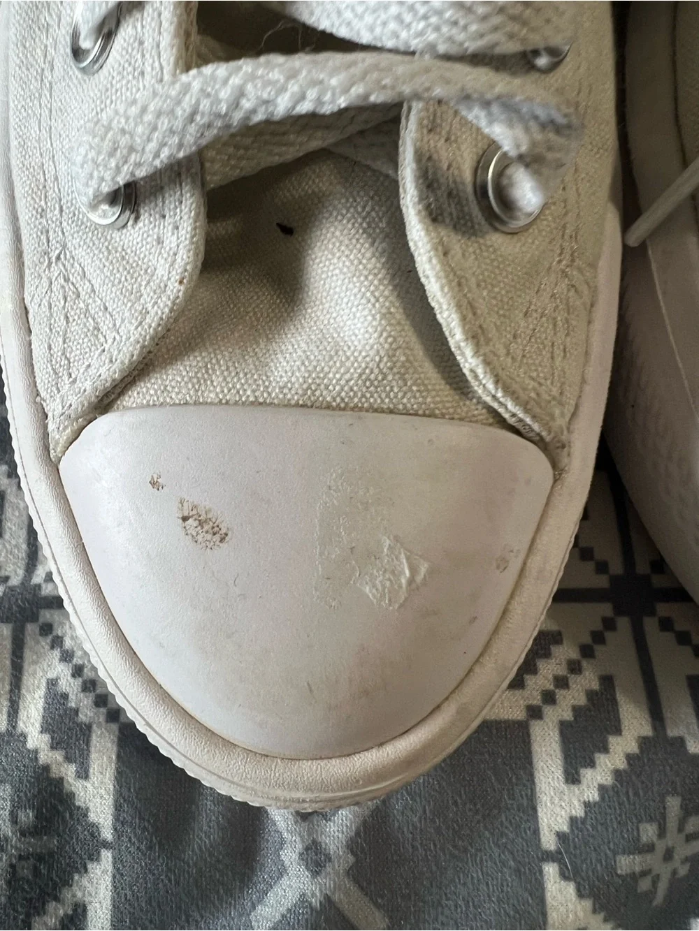 Converse High-Top Sneakers in Off-White